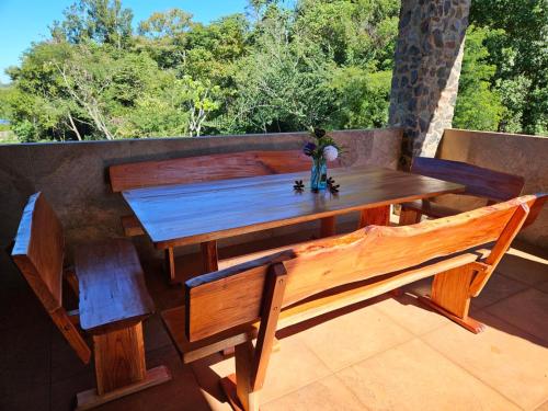 陽台/露台, Ferienhaus in Hohenau, Paraguay - Casa Esperanza in 奧比里加兔