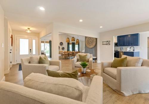 Modern Charm with Rare Flat Lot Dock Game Area in Winchester 
