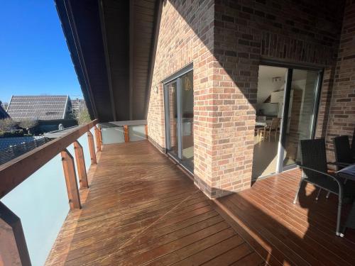 Erkély/terasz, Ferienwohnung direkt am See in Kalkar