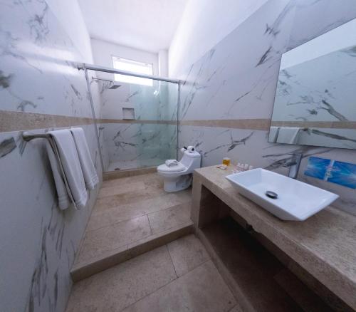 Splash Inn Nuevo Vallarta & Parque Acuatico - 화장실
