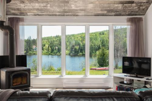 Chalet Bouleau, Spa, Lac, foyer