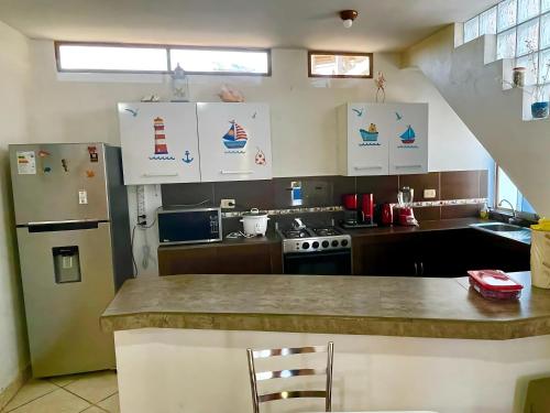廚房, Villa Cantomar - Punta Sal in 卡諾阿斯德蓬塔薩爾