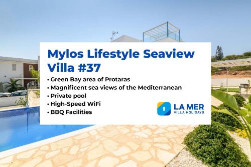 Villa with Private Pool room in Mylos Lifestyle Seaview Villa #37