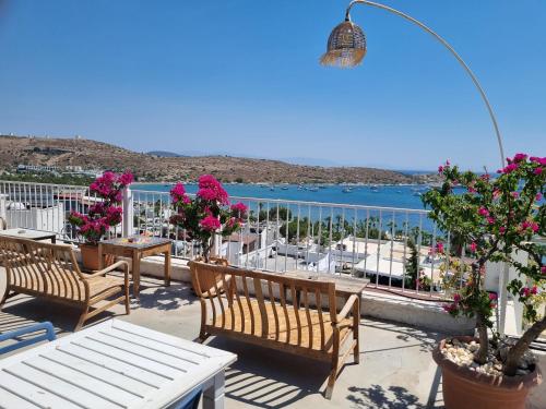 Restaurant, Berg Pansiyon in Gumbet