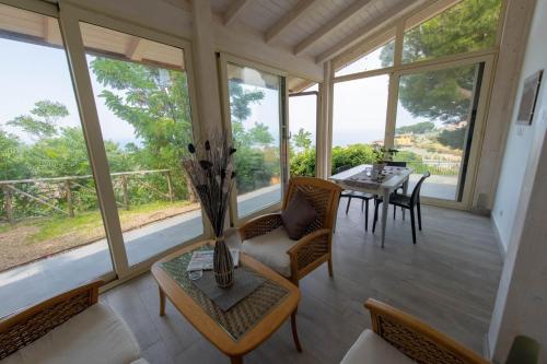 "Il Segreto" Vista Panoramica sulle Isole Eolie con Piscina, palestra e WiFi 4