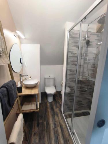 浴室, Gîte la prairie (Gite la prairie) in 聖加來