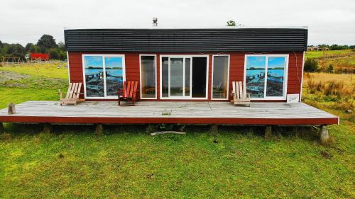 Cabañas Chiloé Quemchi Laguna Popétan