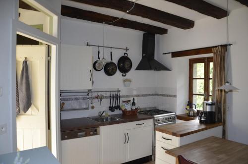 virtuve, Renovated water mill next to the river Tardes in Saint-Sylvain-Bellegarde