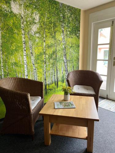 ห้องส่วนกลางสำหรับนั่งเล่น/ดูทีวี, Ferienhof Hirsch in ฟอยชท์วาเงิน