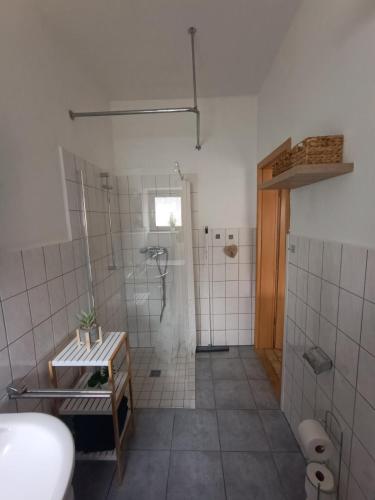 浴室, Meldorf Innenstadtwohnung für Monteure und Berufsreisende (Meldorf Innenstadtwohnung fur Monteure und Berufsreisende) in 梅爾多夫