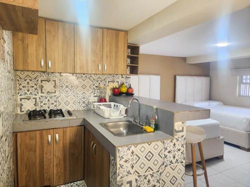 Kitchen, Hotel y Cabanas Covemar in Covenas