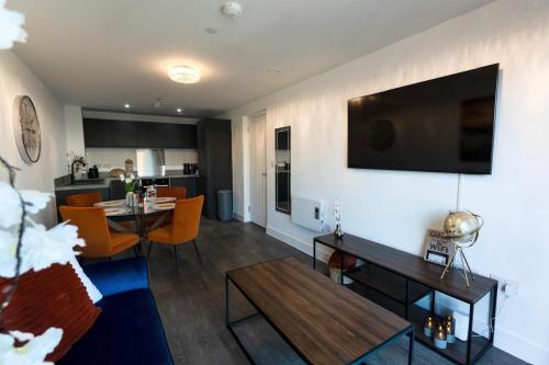 Stylish Luxury Penthouse in Liverpool City Centre - Free Private Parking and Only 2km from Everton Stadium!, Liverpool (foto 7)