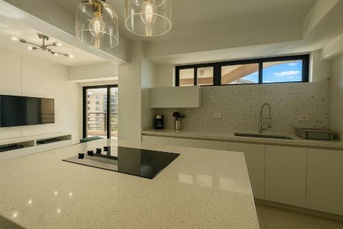 Kitchen, Espectacular apartamento en Playa El Angel ALAQUA 2000 in Margarita Island