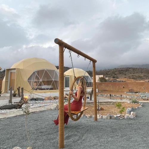 Exterior view, Jabal shams domes in Al Ḩayl