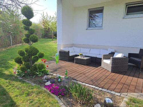 花園, Ferienwohnung am Donauradweg in 巴特阿巴赫