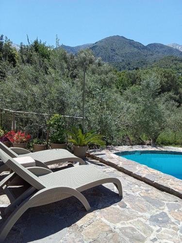 Surrounding environment, "Villa Kastania" Melidoni, Chania, Crete in Keramies