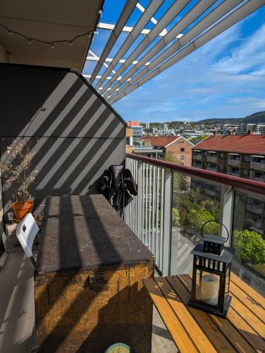 Spacious and cozy studio apartment with balcony in Sagene