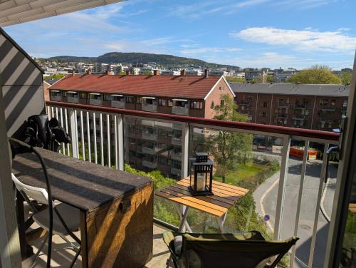 Spacious and cozy studio apartment with balcony in Sagene
