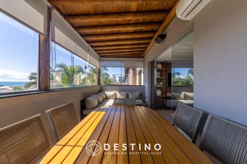 陽台/露台, Cobertura Beira-Mar no Barra Bali | 4 Quartos, Varanda Gourmet e Churrasqueira - Destino BSM 418 in 聖米格爾拉巴拉