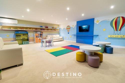 兒童俱樂部, Cobertura Beira-Mar no Barra Bali | 4 Quartos, Varanda Gourmet e Churrasqueira - Destino BSM 418 in 聖米格爾拉巴拉