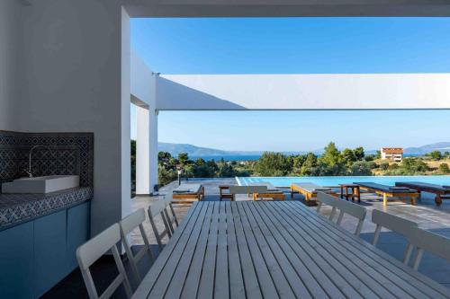 Balcony/terrace, Villa Scorpios with private pool in Agii Apostoli