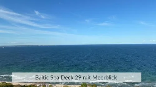 Baltic Sea Deck 29 mit Meerblick in Timmendorfer Strand, Deutschland
