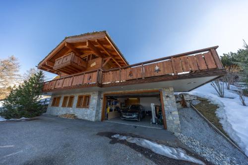 Chalet Chafrebelle - sauna & view in Nendaz