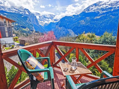 Balkon/terasa, Apartment Rose Apt- Y by Interhome in Wengen