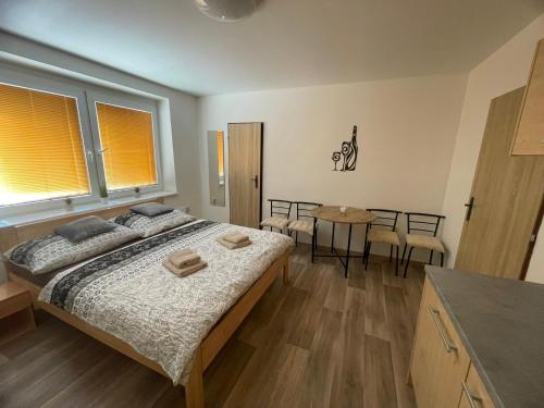 Ágy, Apartmán u Dejva Zaječí (Apartman u Dejva Zajeci) in Zajeci