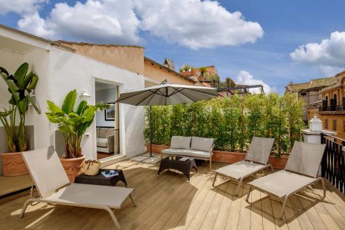 Balcony/terrace, Relais Luxury Corso near Piazza del Popolo