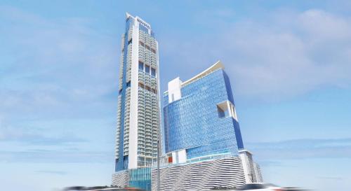 Exterior view, Mövenpick Hotel Jumeirah Village Triangle in Jumeirah Village Circle