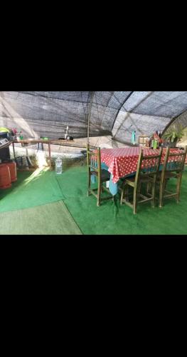 廚房, Caravana acogedora con piscina "Amantes de la naturaleza" in 阿蒙特