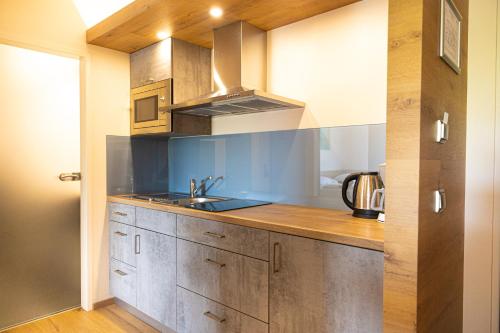 keuken, Das Reinisch Just Rooms near Vienna International Airport