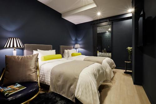 Chambre avec 2 lits