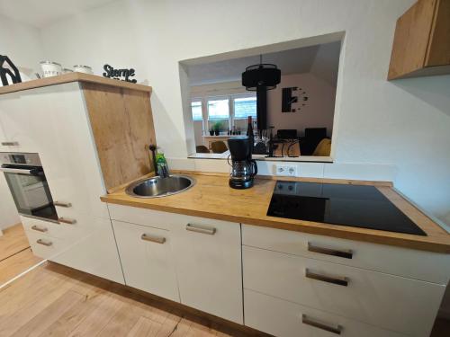 Kitchen, Ferienwohnung Platzhirsch fur 2 - 4 Pers. in Silbach