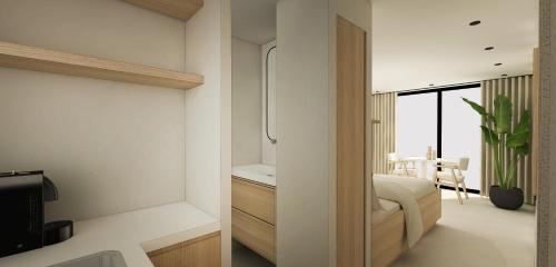 Fürdőszoba, Het Witte Huis B&B in Kollum