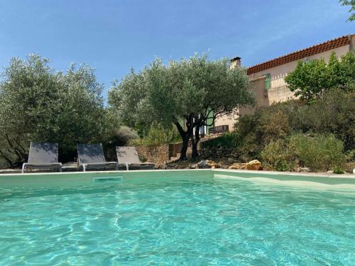 Úszómedence, PantaiaHomes - My Little Garden - Piscine - Vue panoramique in Tavernes