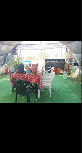 廚房, Tienda acogedora con piscina "Amantes de la naturaleza" 2 in 阿蒙特