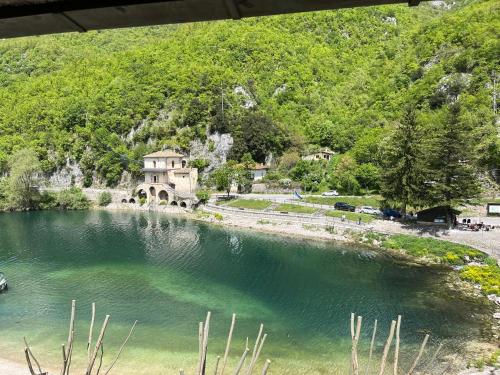 View, Hotel Garni del Lago in Scanno