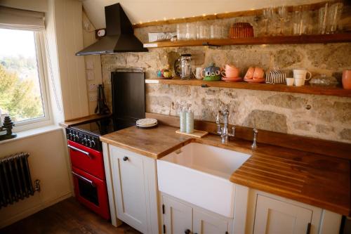 Konyha, Button Cottage on Gold Hill - Hovis Hill in Shaftesbury