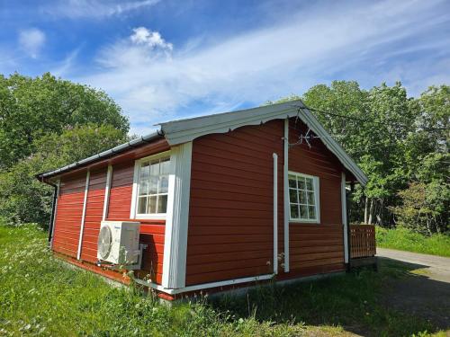 A szálláshely kívülről, The cabin in Saltstraumen in Saltstraumen