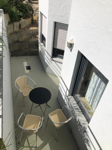 陽台/露台, Helle 45 qm Einliegerwohnung in 霍爾茨格靈恩