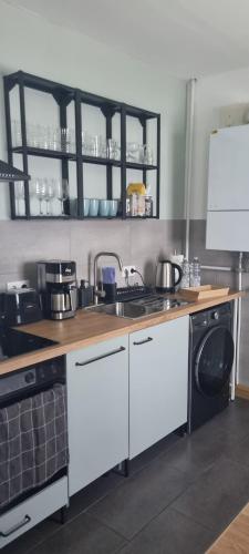 Cocina, Z1 Apartment - Zentral mit Parkplatz am Objekt in Meiningen