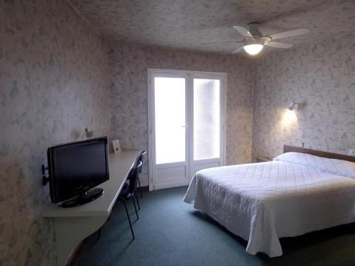 Chambre double, douche