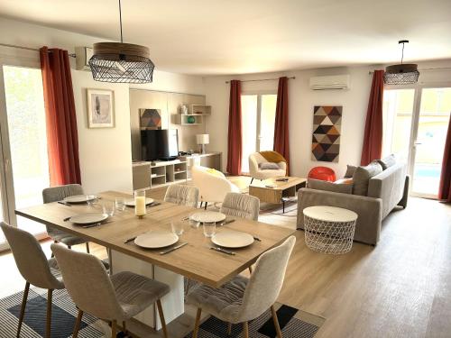 villa 8 personnes avec piscine gîte à louer Villeneuve-de-la-Raho