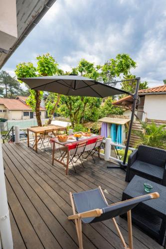 شرفة/ تراس, Capbreton Surf House in Capbreton