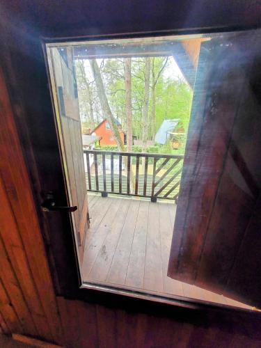 صالة مشتركة/ منطقة التلفزيون, Domek Okonin in Elgiszewo