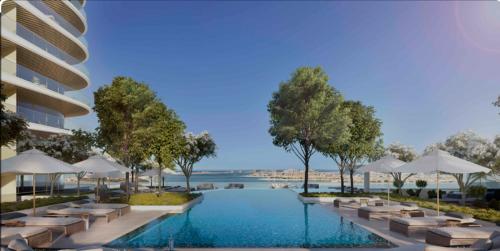 Skyline Serenity Holiday Home I Grand Bleu 2 Bedroom Apartment I Private Beach I Palm Jumeirah, Sea & Sky Views I Infinity Pool I PS5, Dubai