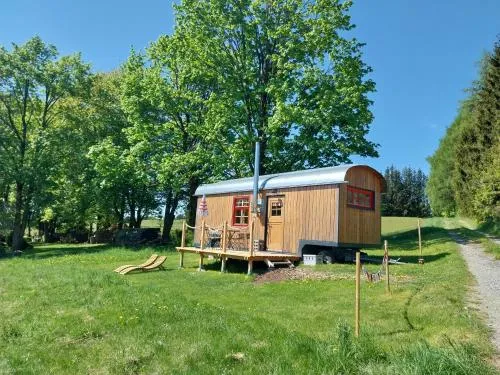 Benno der Wagen - kreativ gestaltetes Tiny House AM WALDRAND Nahezu Alleinlage Rennsteig Grünes Band NATUR PUR Hund willkommen in Tettau, Deutschland