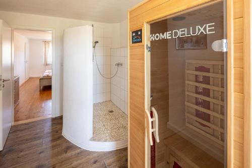 Fürdőszoba, Hof Lebenslust für Mensch und Tier (Hof Lebenslust fur Mensch und Tier) in Lautrach